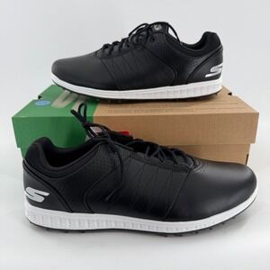 Skechers Go Golf Pivot Mens 11 Extra Wide Black Water Repellent Shoes 54545EWW
